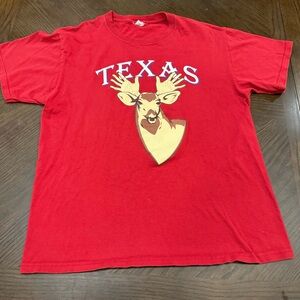 Vintage Red Texas Rangers  Graphic T-Shirt
